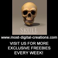 Skull Prop for Poser and DAZ Studio