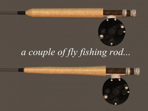 two fly fishing rods