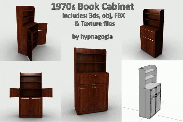 1970s Book Cabinet