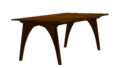 Rough wooden table