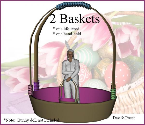 Easter Basket Prop, 2 sizes