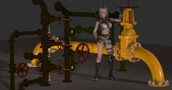 Pipes for steampunk and other scenes