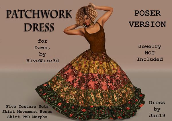 Patchwork Dress Poser Version