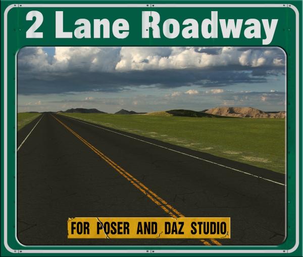 2 Lane Roadway