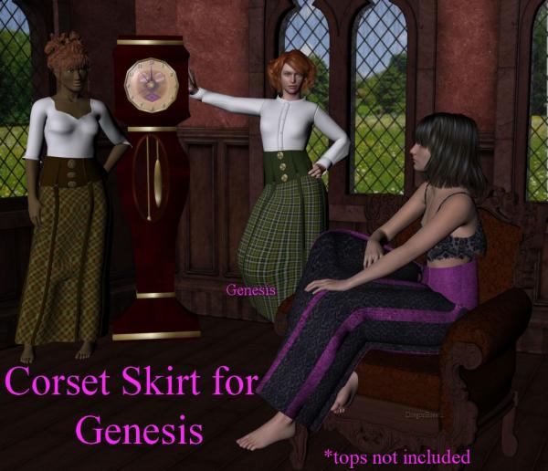 Corset Skirt for Genesis