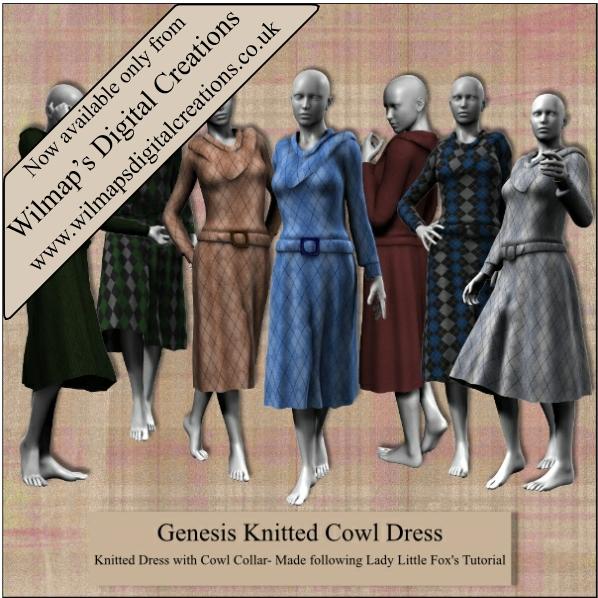 Genesis Knitted Cowl Dress