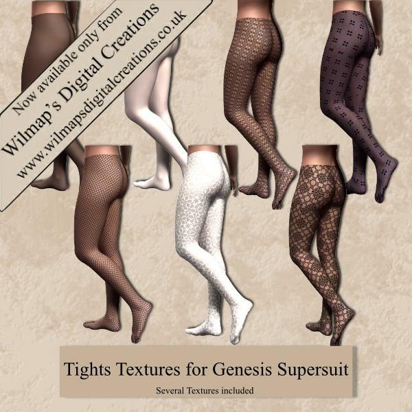 Tights Textures for Genesis Supersuit