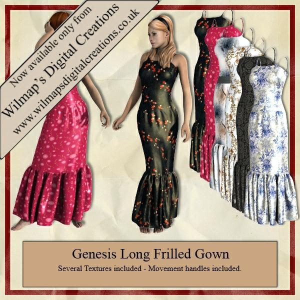 Genesis Long Frilled Gown