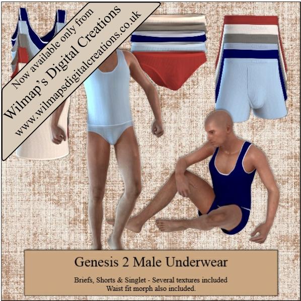 Underwear for Genesis 2 Male