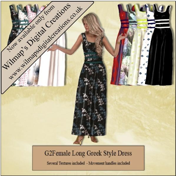 Genesis 2Female Long Greek Style Dress