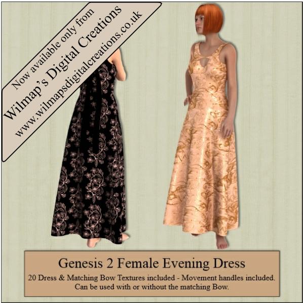 Evening Dress for Genesis 2 Female