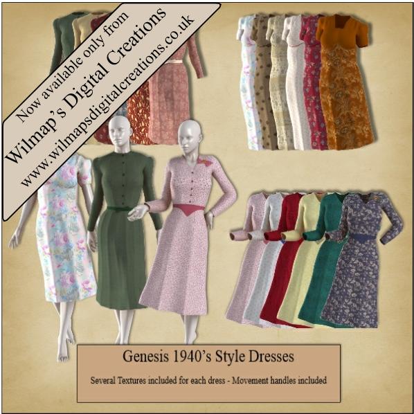 Genesis 1940's Dresses Prt 1