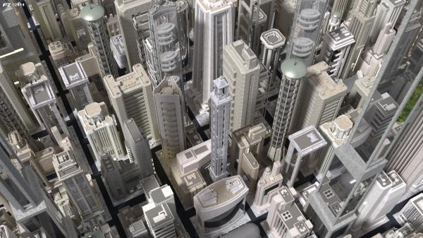 Dystopia City on Blender 2.67 and Cycles