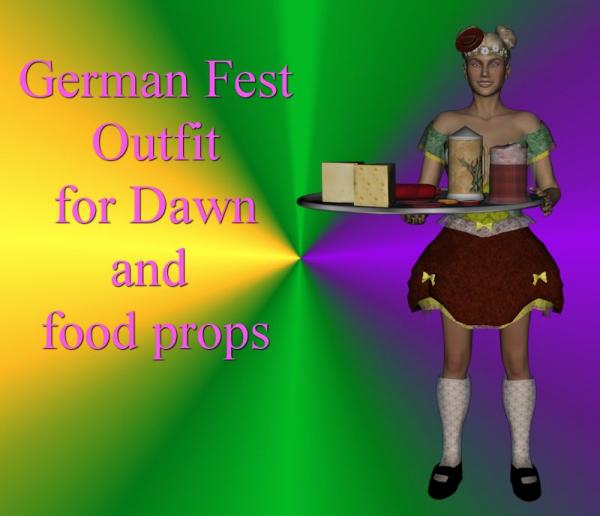German Fest Outfit for Dawn (Poser)