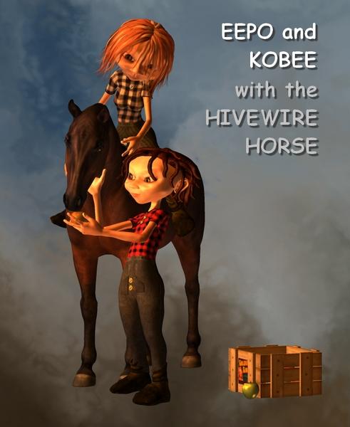 EEPO and KOBEE with HIVEWIRE HORSE