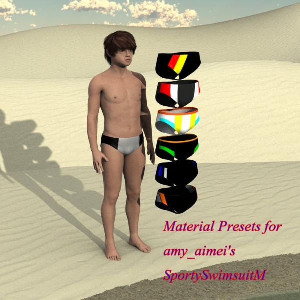 Material Presets for amy_aimei&#039;s SportySwimsuitM