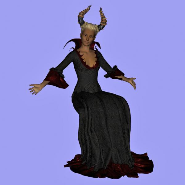 Sit Morph for Neftis&#039; Evil Queen Gown G2F