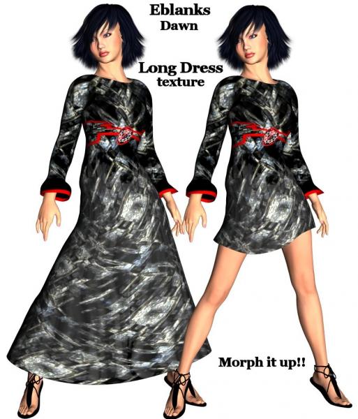 Eblanks Dawn Long Dress Fixed texture