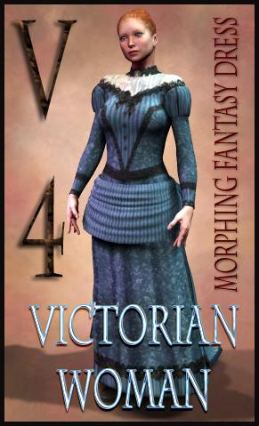 Victorian Woman Costume Textures for MFD
