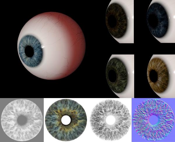 Eye Iris Textures
