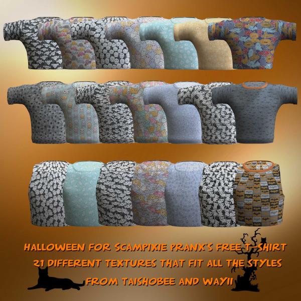 Halloween Tees for Scampie Jeans and T - Part 1