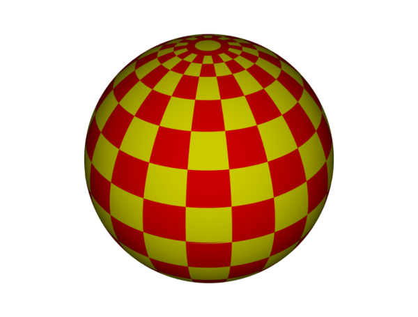 Spherical chessboard