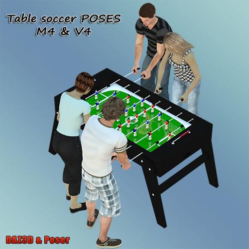 Table soccer Poses For M4 and V4