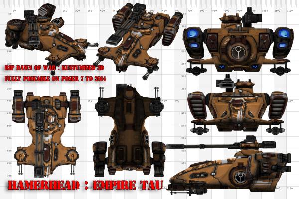 Hammerhead Tau warhammer 40k 3d