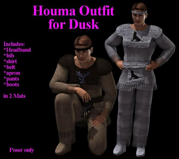 Houma Outfit for Dusk (Poser)