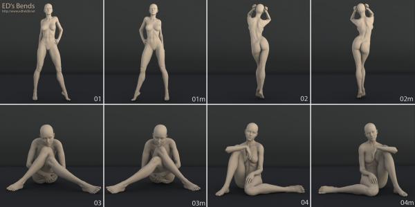 Freebie: ED&#039;s Bends (Poses for G2F/V6)
