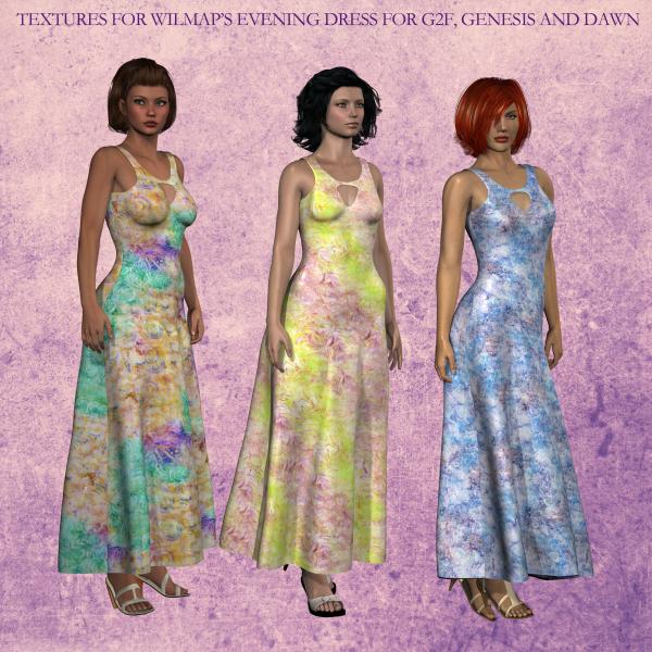 Textures for Wilmap&#039;s Evening Dress