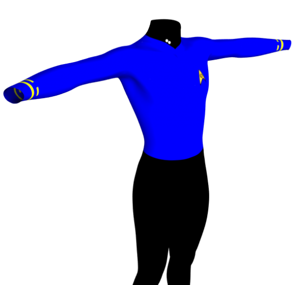 Star Trek TOS Uniform for DAZ Supersuit Basic Suit
