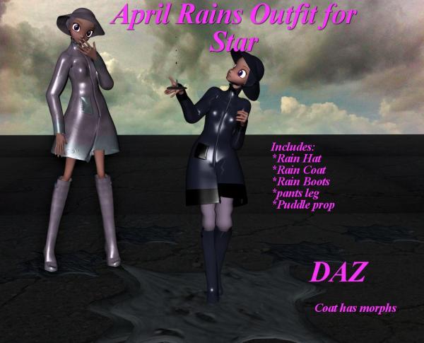 April Rains Outfit for Star (DAZ)