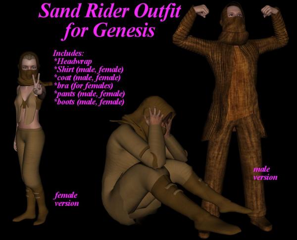 Sand Rider Outfit for Genesis