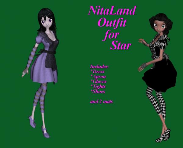 NitaLand Outfit for Star (Poser)