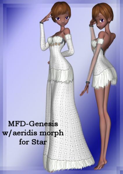 MFD-White Dress &amp; Fae texture