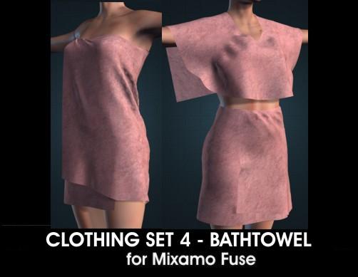 Bathtowel for Mixamo Fuse and Unity3D