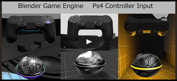 Blender Game Engine PS4 Controller (Python Script)