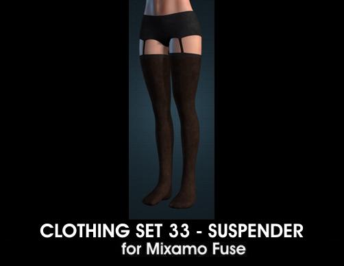 Suspender for Mixamo Fuse and Unity3D