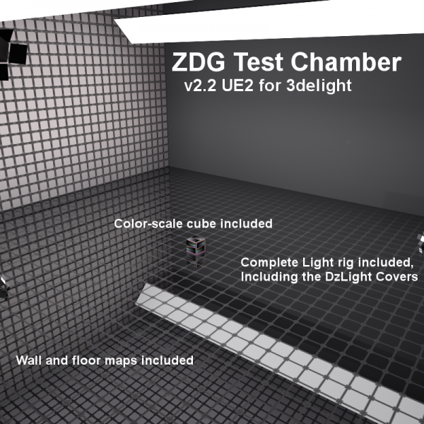 ZdgTestChamber v2.2 UE2 for Daz Studio
