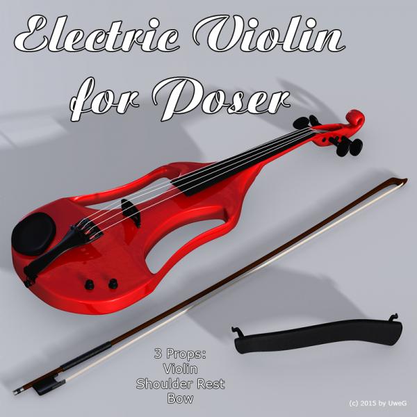 Electric Violin For Poser