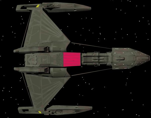 Klingon D5 class spaceship