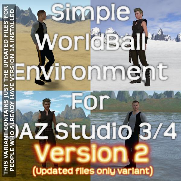 Ver 2 [UPDATE ONLY] Simple DAZ Studio WorldBall