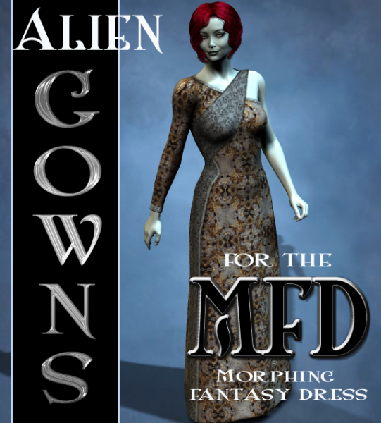 Alien Gown Textures for the Morphing Fantasy Dress