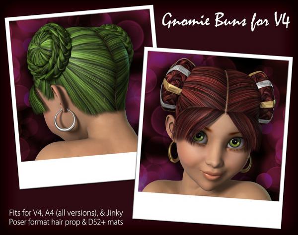 Gnomie Buns Hair for Victoria 4