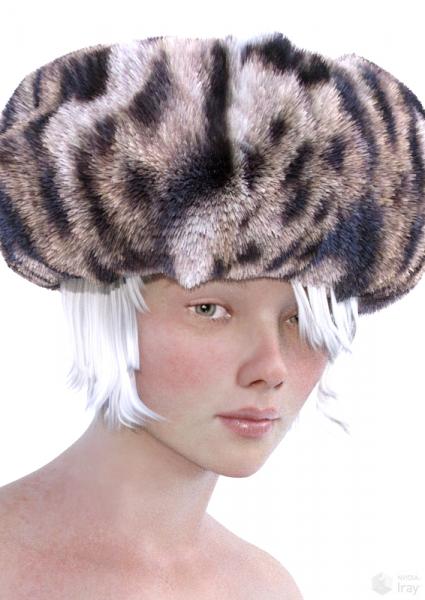 Fur Hat for Iray, Genesis 3, Genesis 2, others