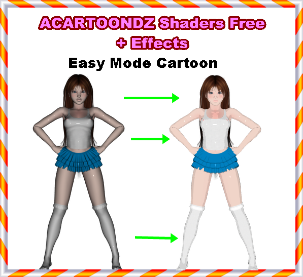 Shaders ACartoonDz + Effects for animation