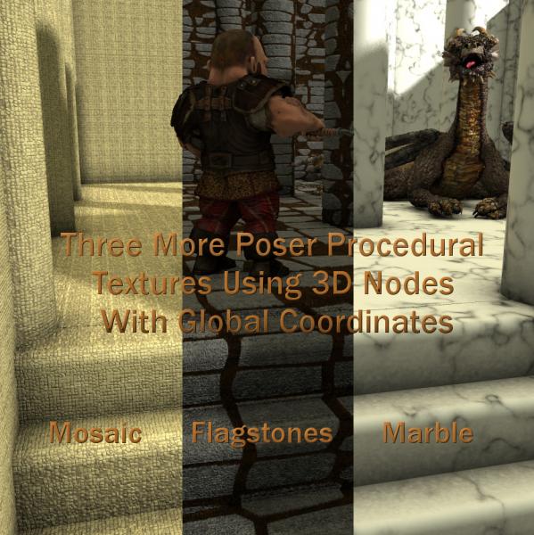 Three More Poser Procedural Shaders