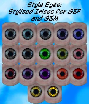 Style Eyes: Stylized Irises for G3F and G3M