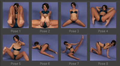 Genesis 3 Female AW Erotic Pose Set 1